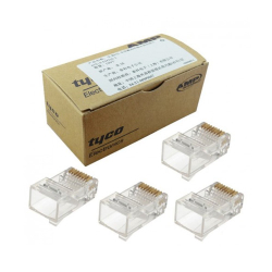 RJ45 Cat 6 Shielding Crystal Connector 10 Pcs (1Pack)