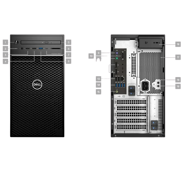 Dell Precision T3630 Mini Tower Workstation - Image 2
