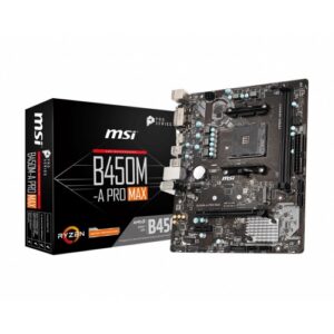 MSI B450M-A PRO MAX AMD AM4 Motherboard at Techno Computer & Technologies, Chattogram