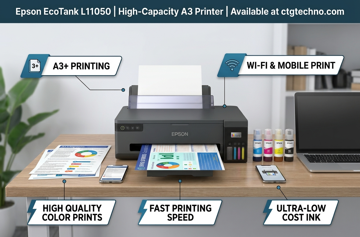 Epson EcoTank L11050 A3 Wi-Fi Ink Tank Printer